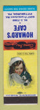 Matchbook Cover - Howard's Cafe Pittsburgh PA