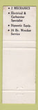 Matchbook Cover - Bret's Conoco oil gas Loveland Colorado WORN