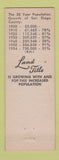 Matchbook Cover - Land Title Insurance San Diego CA