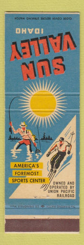 Matchbook Cover - Sun Valley ID Union Pacific Railroad