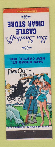 Matchbook Cover - Ben Saathoff's Castle Cigar Store New Castle IN hillbilly