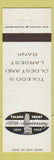 Matchbook Cover - Toledo Trust OH 1968