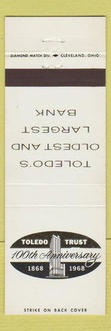 Matchbook Cover - Toledo Trust OH 1968
