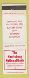 Matchbook Cover - Harrisburg National Bank Mechanicsburg PA