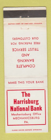 Matchbook Cover - Harrisburg National Bank Mechanicsburg PA