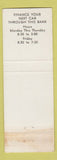 Matchbook Cover - Harrisburg National Bank Mechanicsburg PA