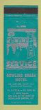 Matchbook Cover - Bowling Green Motel KY