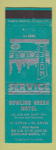 Matchbook Cover - Bowling Green Motel KY
