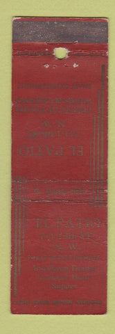 Matchbook Cover - El PATio Restaurant New York City? WORN
