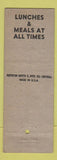 Matchbook Cover - Crustayl Inn pinup WEAR