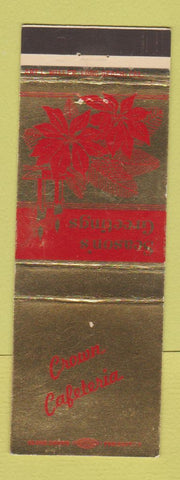 Matchbook Cover - Crown Cafeteria Christmas