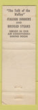 Matchbook Cover - Louie Cairo Restaurant Williams CA
