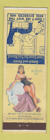 Matchbook Cover - Hoffman Studios Dog Cartoon pinup