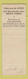 Matchbook Cover - Ottey Print Shop Media PA pinup