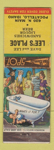 Matchbook Cover - Lee's Place Pocatello ID hillbilly