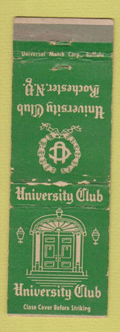 Matchbook Cover - University Club Rochester NY WORN