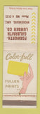 Matchbook Cover - Fuller Paints Foxworth Galbraith Lumber Wickenburg AZ WEAR