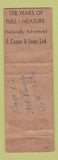 Matchbook Cover - Capps Men's Clothes Hollywood Togs Ventura CA WORN