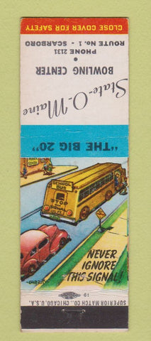 Matchbook Cover - State O Maine Bowling Center Scarboro ME