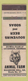 Matchbook Cover - Animal Farm Richmond Hill GA WEAR
