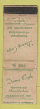 Matchbook Cover - Danny Coyle Indianapolis IN Restaurant POOR
