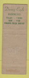 Matchbook Cover - Danny Coyle Indianapolis IN Restaurant POOR