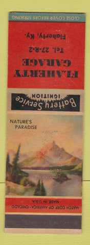 Matchbook Cover - Flaherty Garage KY SAMPLE WORN