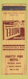 Matchbook Cover - Knotty Pine Motel Keokuk IA WORN