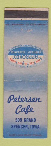 Matchbook Cover - Petersen Cafe Spencer Iao