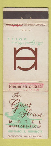 Matchbook Cover - Guest House Motel Minneapolis MN WEAR
