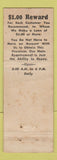 Matchbook Cover - Emerson Finance St Louis MO WORN