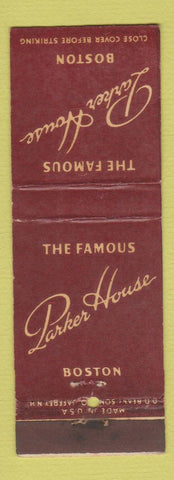 Matchbook Cover - Parker House Boston MA DD Bean