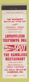 Matchbook Cover - Ramblers Restaurant Cameron MO WEAR