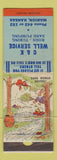 Matchbook Cover - C&K Well Service Marion KS hillbilly POOR STRIKER