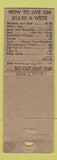 Matchbook Cover - C&K Well Service Marion KS hillbilly POOR STRIKER