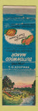 Matchbook Cover - Buttonwood Manor Matawan NJ WORN