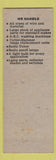 Matchbook Cover - Callahan's Electric Sales Service Montoursville PA