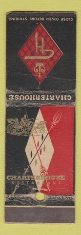 Matchbook Cover - Charterhouse Restaurant Hotel Corp of America WORN