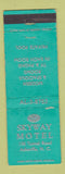 Matchbook Cover - Skyway Motel Asheville NC WEAR