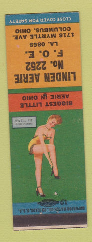 Matchbook Cover - Eagle Club Linden Aerie Columbus OH pinup