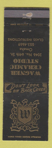 Matchbook Cover - Wagner Ceramic Studio Omaha NE WEAR