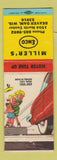 Matchbook Cover - Miller's Enco oil gas Beaver Dam WI