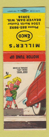 Matchbook Cover - Miller's Enco oil gas Beaver Dam WI