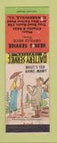 Matchbook Cover - Heck's Service oil gas Edwardsville IL hillbilly WORN
