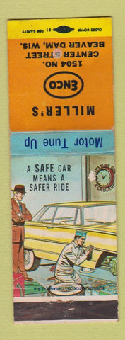 Matchbook Cover - Miller's Enco oil gas Beaver Dam WI