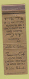 Matchbook Cover - Fairview Cafe Auto Court Wahoo NE WEAR