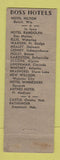 Matchbook Cover - Hotel Lafayette Rockford IL