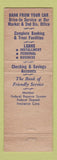 Matchbook Cover - Farmers and Mechanics Bank Frederick MD