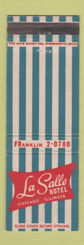 Matchbook Cover - LaSalle Hotel Chicago IL