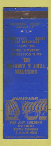 Matchbook Cover - Sikeston Tent and Oawning Jackson TN WEAR